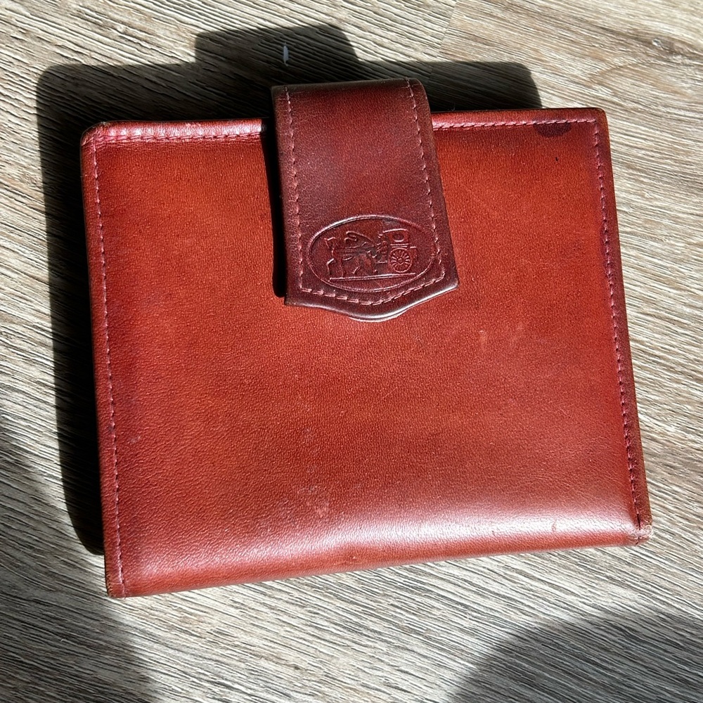 Vintage Leather wallet with coin purse